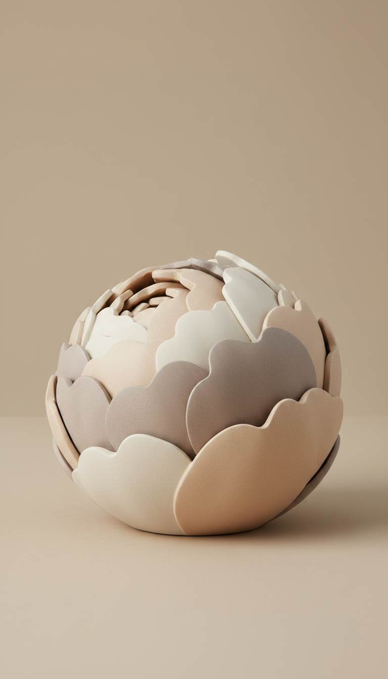 Alternate angle view of Eternal peony keepsake in glass