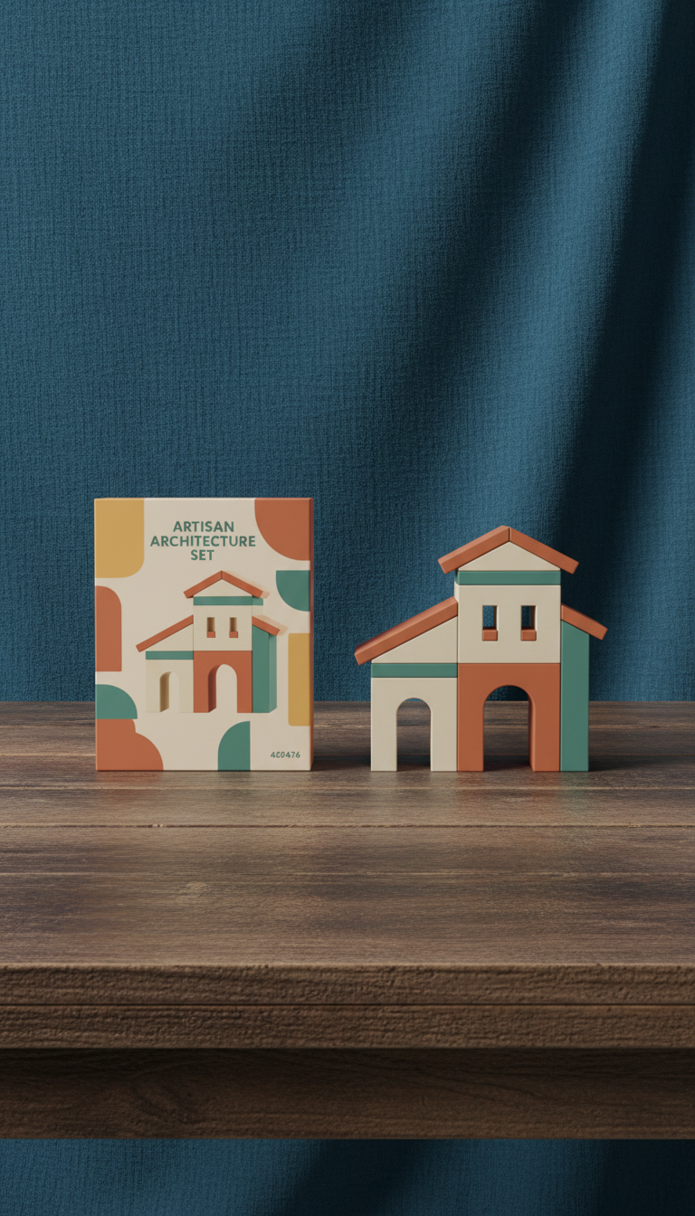 Artisan Architecture Set With Display Case in a new setting
