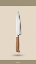 Santoku knife, products will be shot at a three-quarter angle on a soft beige background to highlight their sleek design...
