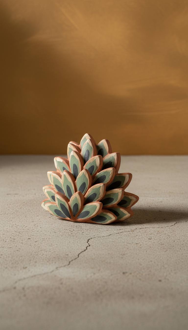 Terracotta Blush Shrub with Artisan Finish in a new setting