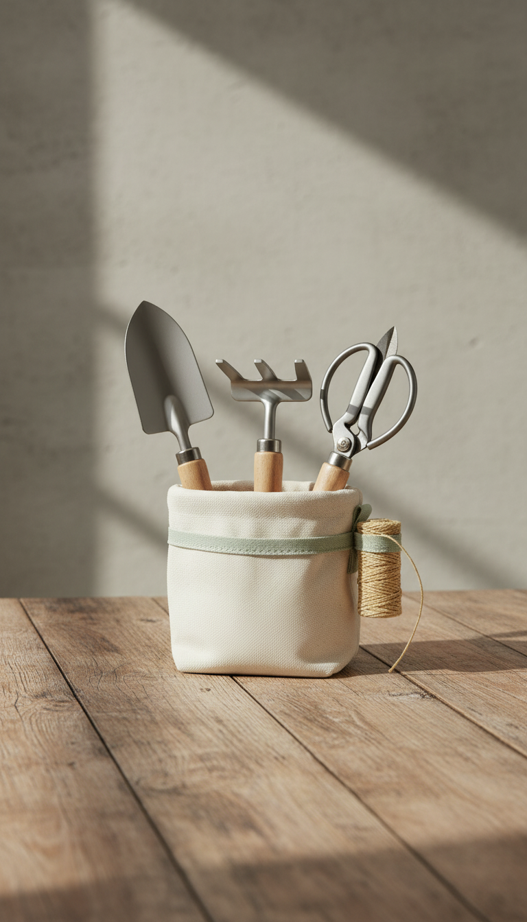 Urban Gardening Tool Kit in a new setting