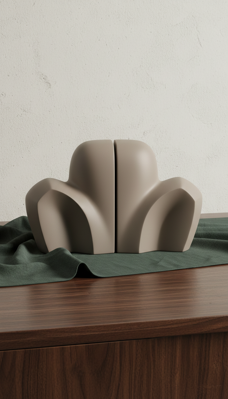 Contour Sculpted Bookend Set in a new setting