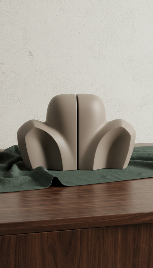 Contour Sculpted Bookend Set in a new setting