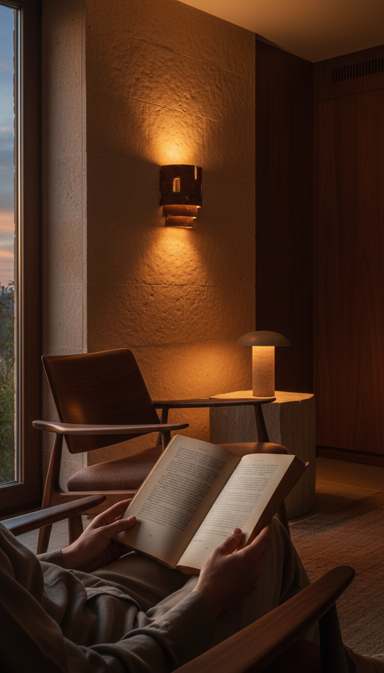 Firebrick Wall Sconce in use