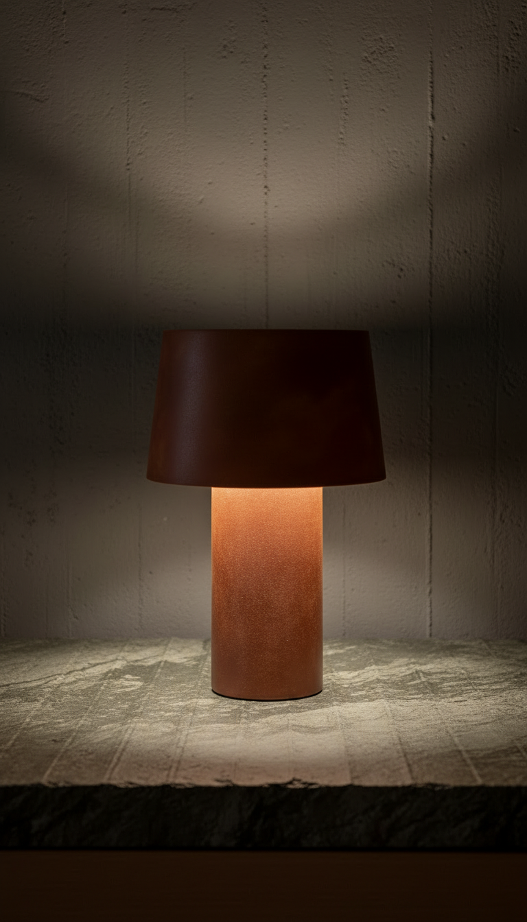Terracotta Table Lamp in a new setting
